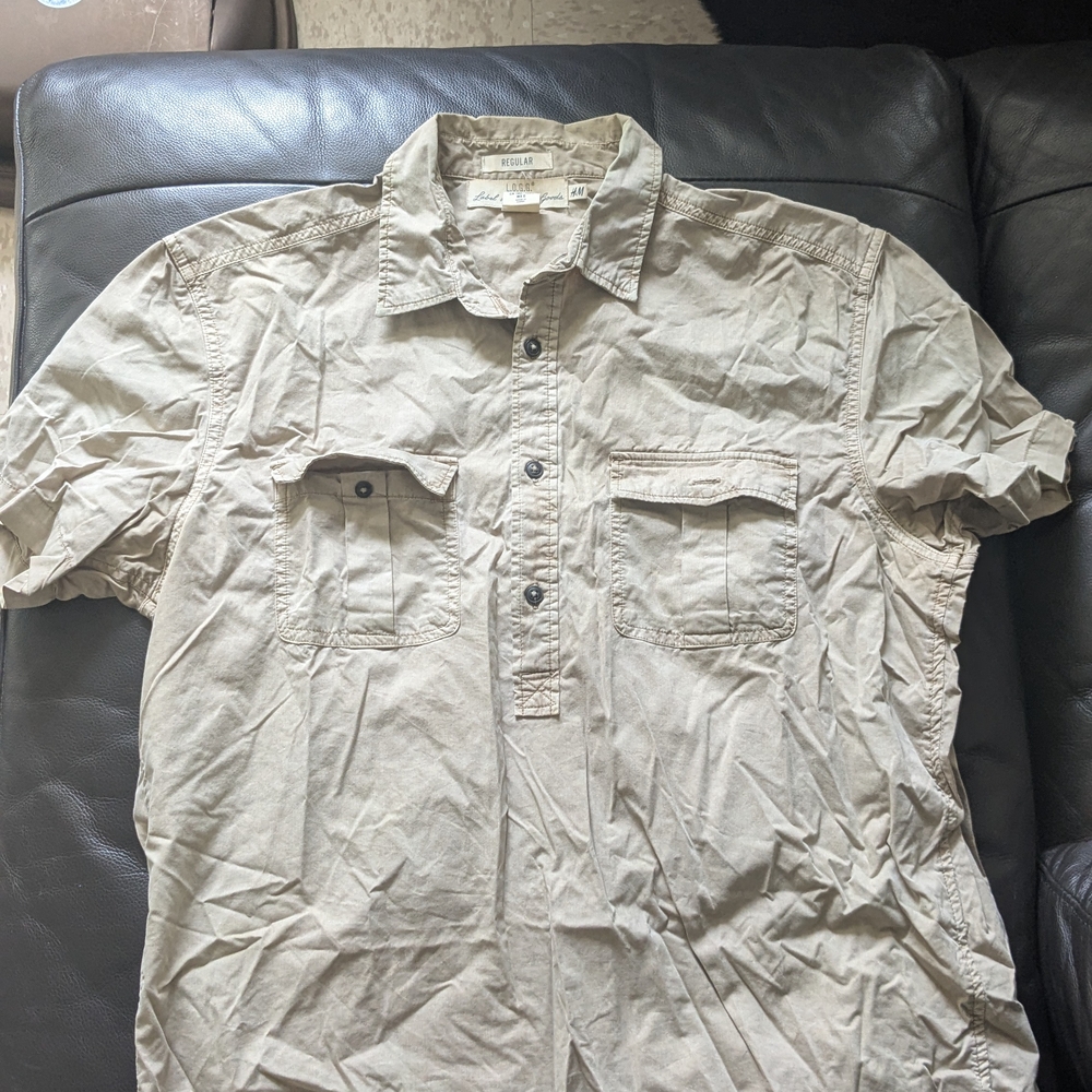 H&M Beige Casual Shirt